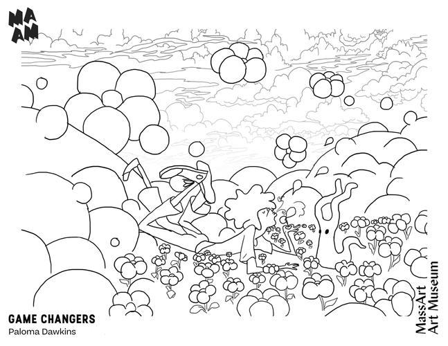 MAAM Game Changers Paloma Dawkins Coloring Page 2020